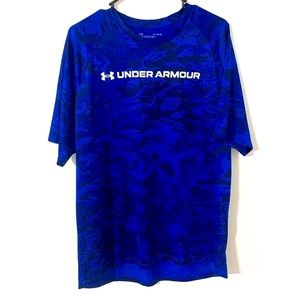 Under Armour Camo T Shirt -  Dark Blue Camo - LIKE NEW - XL